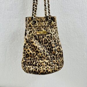 Meli Melo Bucket Drawstring Cheetah Soft Calf Hair Shoulder Bag